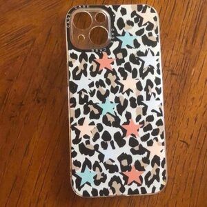 Casetify Leopard Star Pattern Phone Case - Black, Pink, Blue